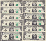 United States FULL SET 12 UNC 1 Dollar USA FRN A B C D E F G H I J K L 2006-2021