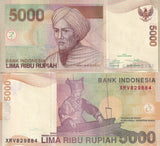 Indonesia 5000 Rupiah 2001/2016 P 142 X Replacement UNC