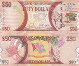 Guyana 50 Dollars ND 2016 P 41 Comm. UNC