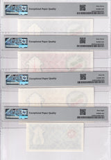 Tatarstan Set 4; 100 Rubles 1991-93 P 5 P 6 Superb Gem UNC PMG 66 67 68 EPQ