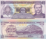 Honduras 2 Lempiras 2008 P 90 UNC