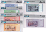 Malaysia Set 6; 1-50 100 Ringgit ND 2012 P 56 Superb Gem UNC PMG 65 66 67 68 EPQ