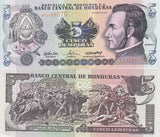 HONDURAS 5 LEMPIRAS 2004 P 85 d UNC