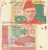 PAKISTAN 20 RUPEES 2016 P 55 j UNC