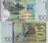 Sao Tome St. Thomas & Prince 100 Dobras 2024/2025 P 74 UNC NEW Date Sign