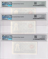 TATARSTAN LOT 3; 100 RUBLE ND 1993 P 6 C RUSSIA Blue Superb Gem UNC PMG 68 EPQ TOP POP (Copy)