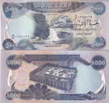 Iraq 5000 Dinars ND 2010 AH 1431 P 94 UNC
