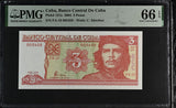 Central America 3 Pesos 2004 P 127 a CHE Guevara Gem PMG 66 EPQ