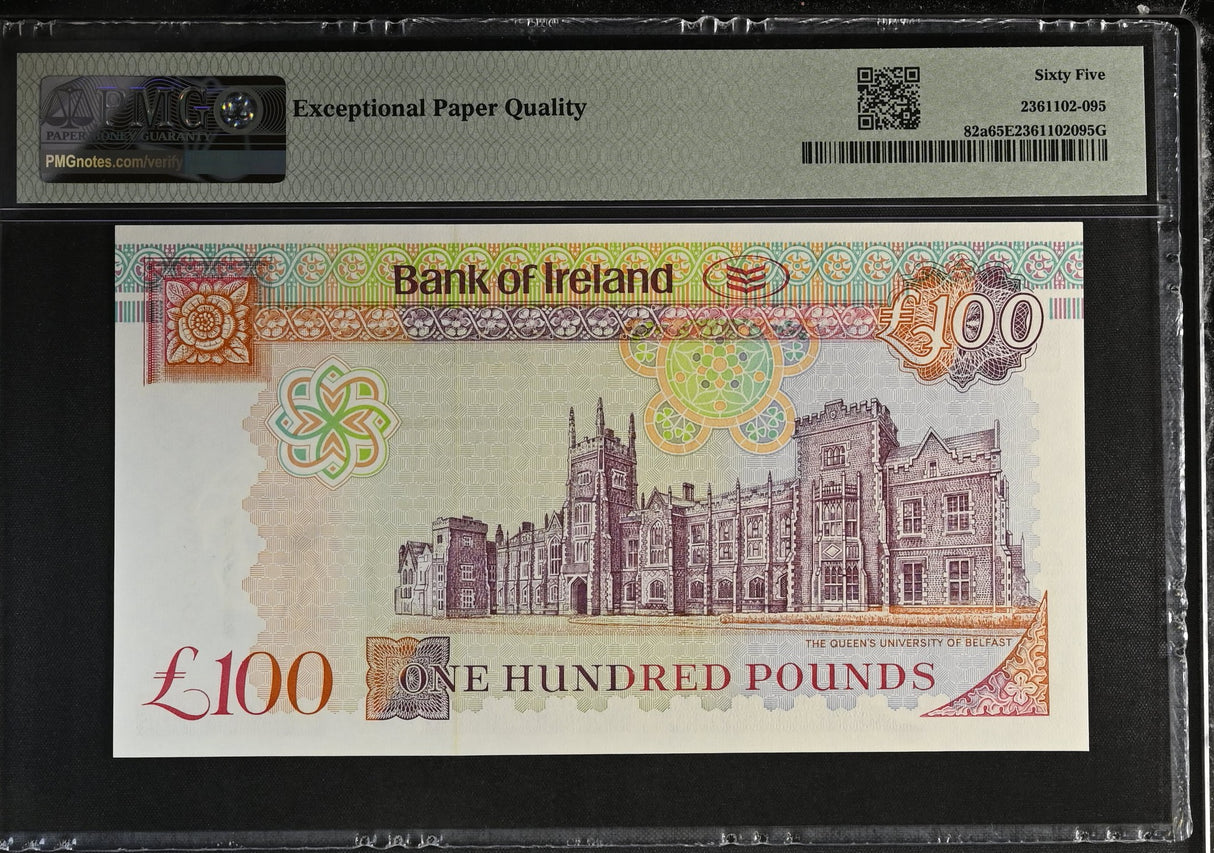 Northern Ireland 100 Pounds 2005 P 82 a Gem UNC PMG 65 EPQ