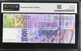 Switzerland 1000 Franken 2006 P 74 c Superb Gem UNC PMG 67 EPQ
