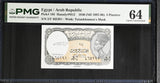 Egypt 5 Piastres 1940 ND 1997-1998 P 185 Choice UNC PMG 64