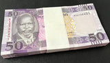 South Sudan 50 Pounds 2019 P 14 UNC LOT 100 PCS 1 Bundle