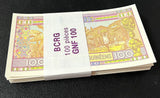 Guinea 100 Francs 2015 P A47 UNC Lot 100 Pcs 1 Bundle