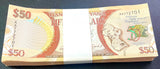 Guyana 50 Dollars ND 2016 P 41 Comm. UNC LOT 100 Pcs 1 Bundle