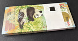 Test Note 8 Russia Goznak 2024 / 2025 Panda China LOT 100 PCS 1 Bundle
