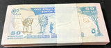 Somaliland 50 Shillings 2002 P 7 UNC Little Age Tone LOT 100 PCS 1 BUNDLE
