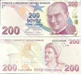 Turkey 200 Lira ND 2009 / 2024 P 227 g New sign UNC