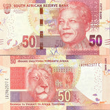 South Africa 50 Rands ND 2016/2017 P 140 Sign Kganyago UNC