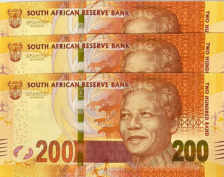 South Africa 200 Rand ND 2016 P 142 Sign Kganyago Lot 3 UNC – NotesHOBBY