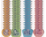 Transnistria Set 4 x 20 Lots = 80 UNC 1 3 5 10 Rubles 2014 Plastic Coins