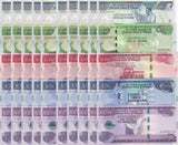 Ethiopia Set 5 x Lot 10=50 UNC 5 10 50 100 200 Birr 2012-2023 P 47 53 54 55 56