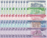 Ethiopia Set 5 x Lot 10=50 UNC 5 10 50 100 200 Birr 2012-2023 P 47 53 54 55 56