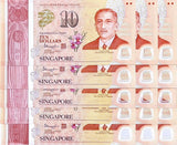 Singapore SET 5 X LOT 3=15 UNC 10 Dollars 2015 Commemorative P 56 57 58 56 60