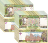 Guinea 500 Francs 2006 P 39 a UNC Lot 20 Pcs