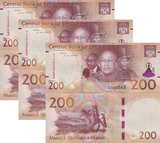 Lesotho 200 Maloti 2024 2025 P New UNC LOT 3 PCS