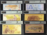 Thailand Set 6; 60 70 80 100 Baht P 111 116 124 125-143 GEM UNC PMG 65 66 67 68 EPQ