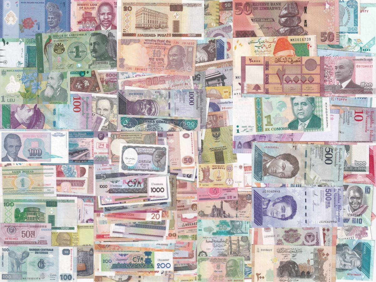 World Banknotes SET 150 different Notes 1970 - 2024 UNC