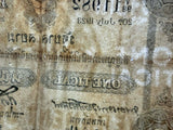 Thailand 1 baht 1923 Siam P 14 F/VF with Few pin holes. ONE face banknote