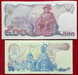 Thailand 50 & 500 Baht ND 1995 P 94 P 95 SPECIMEN Commemorative SET 2 UNC