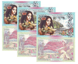 Reunion & Mayotte 1000 Francs 2021 Private Fantasy Polymer LOT 3 PCS