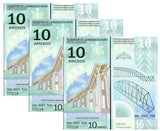 FEDERATION OF NORTH AMERICA 10 AMEROS 2011 POLYMER UNC LOT 3 PCS