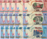 Madagascar Set 3 Pcs 100 200 500 Ariary 2017 P 97 98 99 UNC Lot 5 Sets = 15 Pcs
