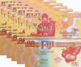 Fiji 88 Cents ND 2022 God of Wealth Commemorative P 123 UNC LOT 5 Pcs