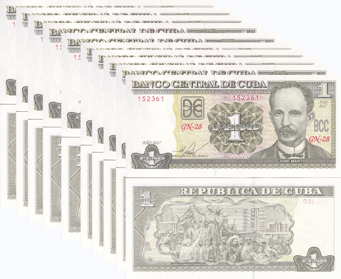 Central America 1 Peso 2017 P 128 LOT 10 UNC