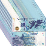 Argentina 50 Pesos 2015 P 362 UNC LOT 20 PCS, Gaucho Antonio Rivero