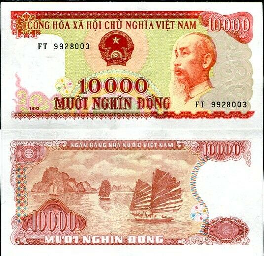 VIETNAM 10,000 10000 DONG 1993 P 115 UNC