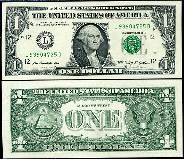 USA 1 DOLLARS UNITED STATES 2009 SAN FRANCISCO L P 529 UNC