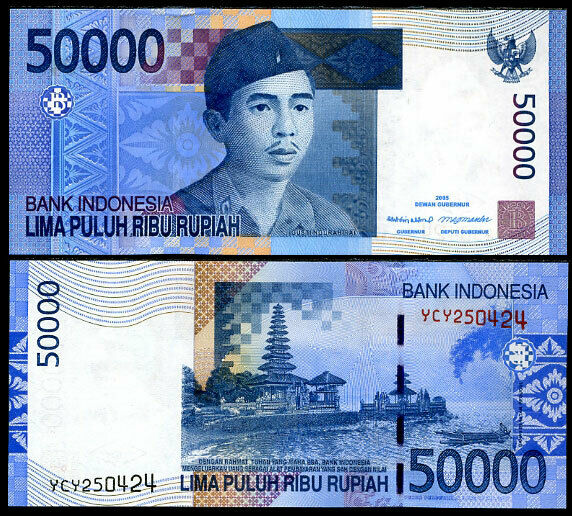 INDONESIA 50000 RUPIAH 2005/2007 P 145 UNC