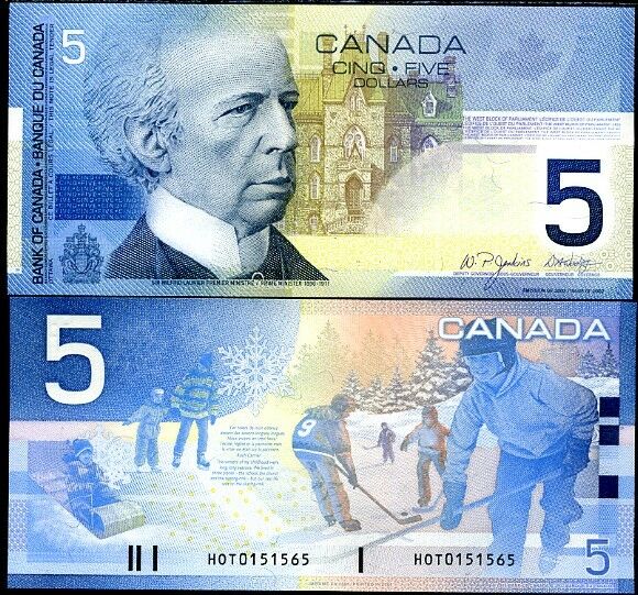 Canada 5 Dollars 2002/2005 P 101 UNC