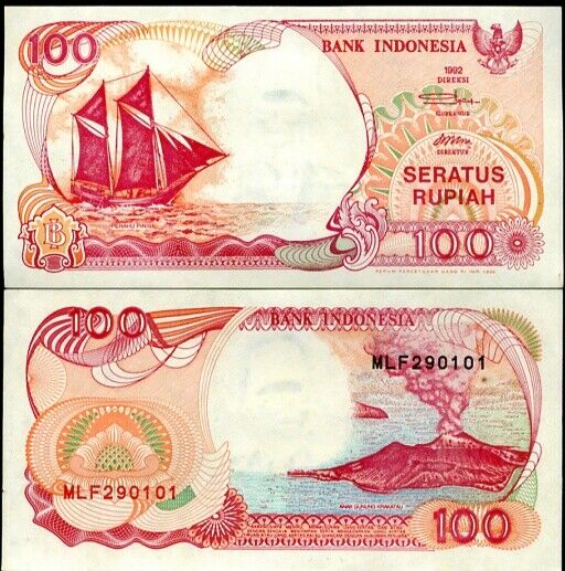 Indonesia 100 Rupiah 1992/1999 P 127 UNC