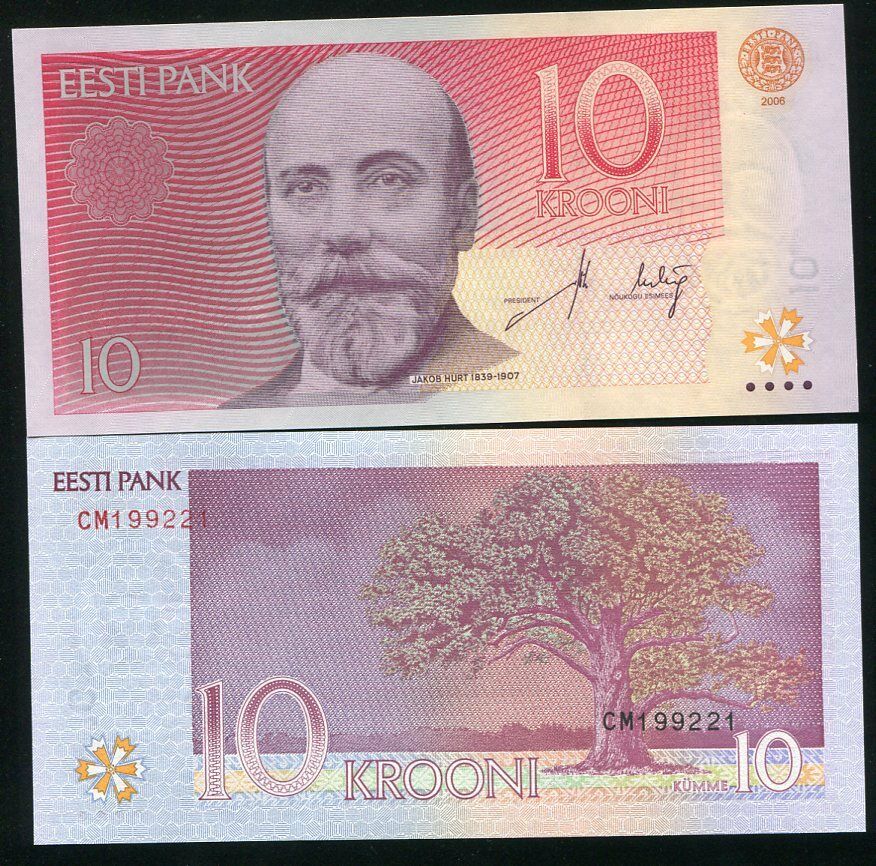 Estonia 10 Krooni 2006 P 86 UNC