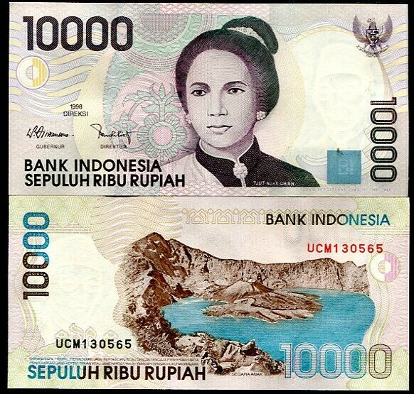 Indonesia 10000 Rupiah 1998/1999 P 137 UNC