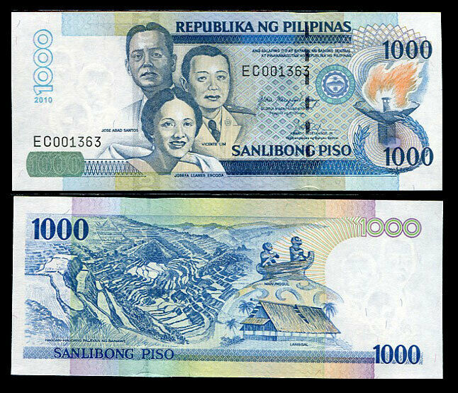PHILIPPINES 1000 PESOS 2010 P 197 UNC