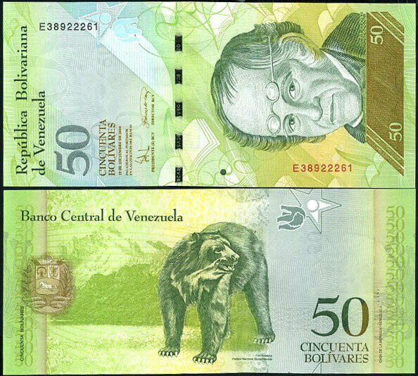 Venezuela 50 Bolivares 2008 P 92 UNC