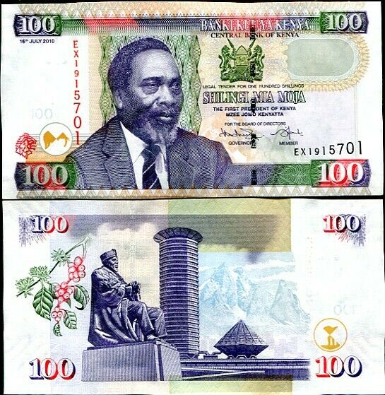 Kenya 100 Shillings 2010 P 48 AUnc