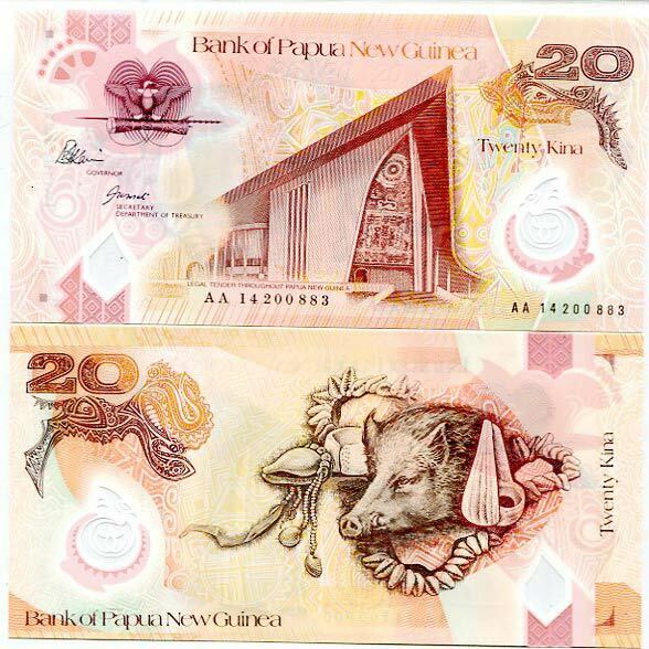 Papua New Guinea 20 Kina 2014 P 31c Polymer UNC